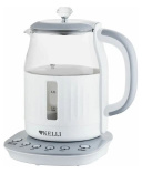 Чайник Kelli KL-1373 бело-серый /2200Вт, 1,7л/